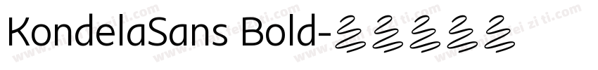 KondelaSans Bold字体转换